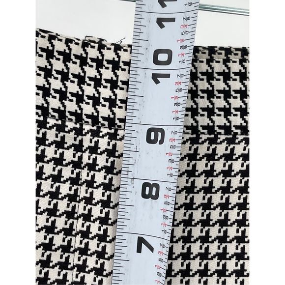 Theory Pants Treeca Winhall Women Size 2 Houndstooth Black White Ankle - Picture 9 of 15